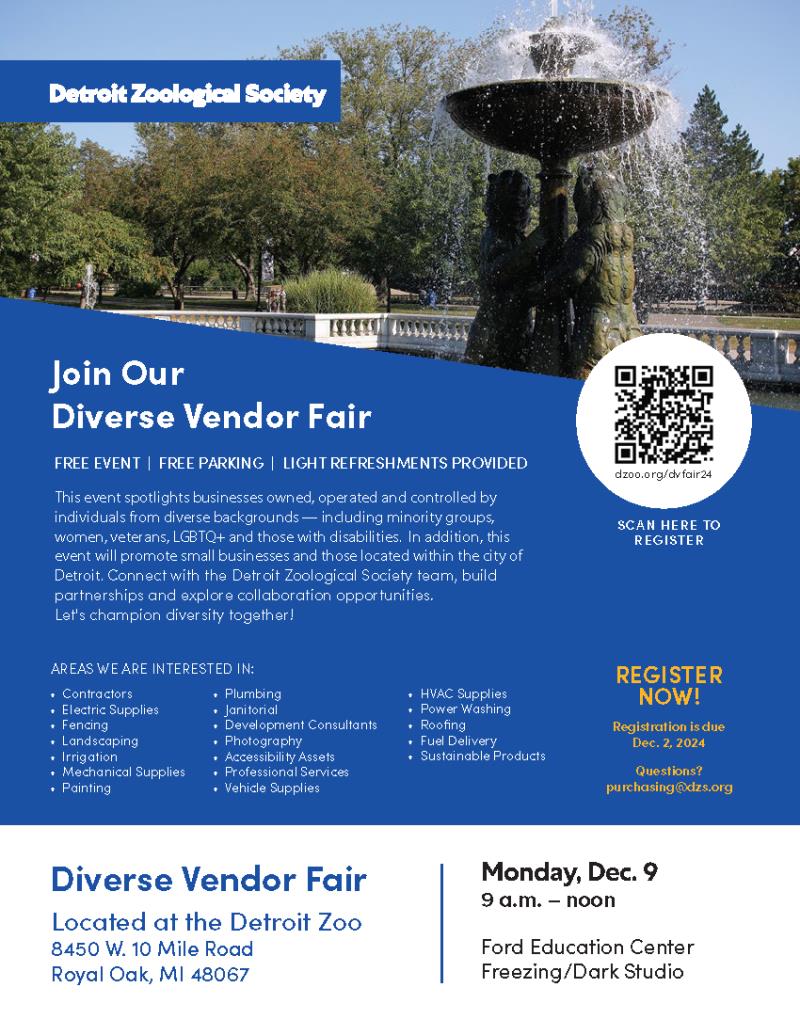 Detroit Zoo Diverse Vendor Fair