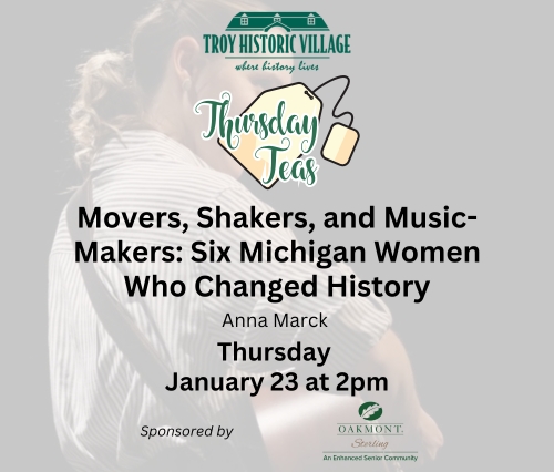 Thursday Teas:  Movers, Shakers, and Music-Makers